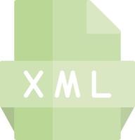 Xml File Format Icon vector