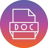 Doc File Format Icon vector