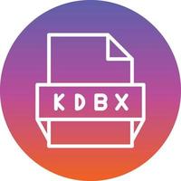 Kdbx File Format Icon vector
