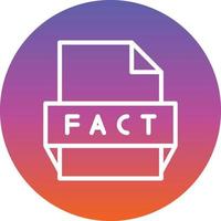 Fact File Format Icon vector