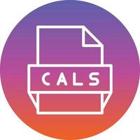 Cals File Format Icon vector