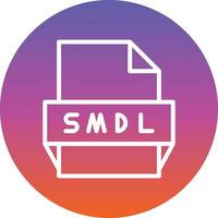 Smdl File Format Icon vector