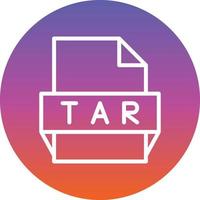 Tar File Format Icon vector