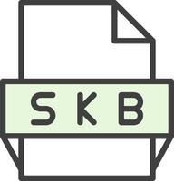 Skb File Format Icon vector