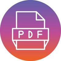 Pdf File Format Icon vector