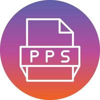 Pps File Format Icon vector