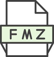 Fmz File Format Icon vector