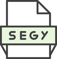 Segy File Format Icon vector