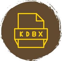 Kdbx File Format Icon vector