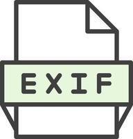 Exif File Format Icon vector