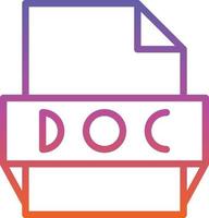 Doc File Format Icon vector