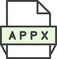 Appx File Format Icon vector