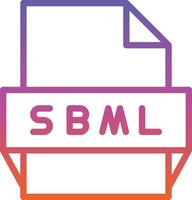 Sbml File Format Icon vector