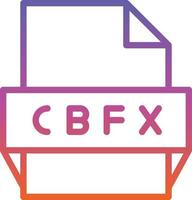 Cbfx File Format Icon vector