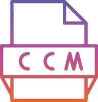 Ccm File Format Icon vector