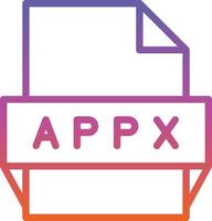 Appx File Format Icon vector