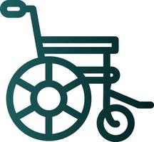 Wheelchair Vector Icon Design