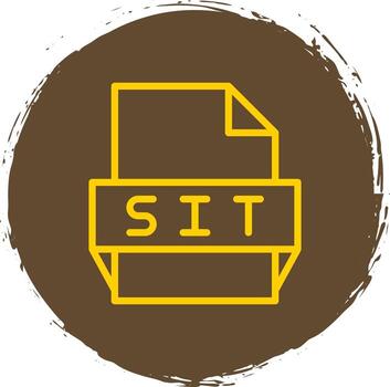 Sit File Format Icon vector