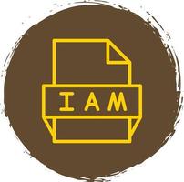 Iam File Format Icon vector