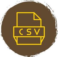 Csv File Format Icon vector