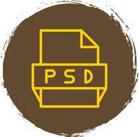 Psd File Format Icon vector