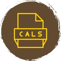Cals File Format Icon vector