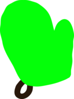 una tachuela verde png