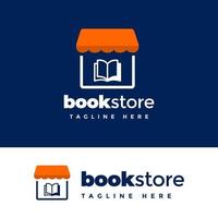 Book store logo for business symbol. vector