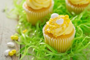 Lemon cupcakes for Easter photo