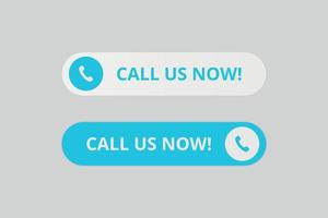 Set of call us now buttons with call icon vector