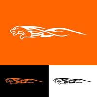 jaguar is perfect for a business logo, for a tech store, app and game developer, education review blog, vlog channel, or community vector