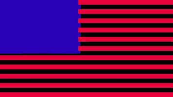 Amerikaans vlag achtergrond animatie video