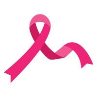 Ribbon logo for the worldwide movement to prevent breast cancer vector