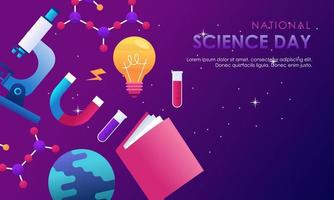 Gradient science twitch background design template vector