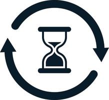 hourglass vector logo icon