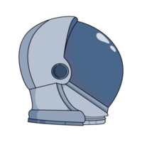 capacete espacial terno astronauta equipamento vista lateral png