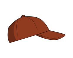 Red Cap wear Baseball Hat side view png