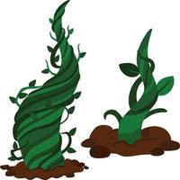 beanstalk árbol naturaleza ilustración vector clipart