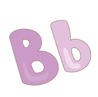 Alphabet B For Illustration Vector Clipart