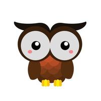 Night Owl Bird Illustration Vector Clipart