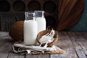 Coconut vegan milk photo