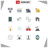 Editable Vector Line Pack of 16 Simple Flat Colors of islam quran transport features feature Editable Pack of Creative Vector Design Elements