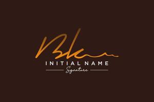 Initial BK signature logo template vector. Hand drawn Calligraphy lettering Vector illustration.