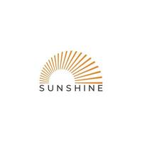 sunshine swirl motion geometric circle logo vector