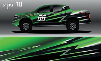 abstract background design for car wrap of 4x4 truck, rally, van, suv and other cars vector