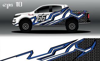 abstract background design for car wrap of 4x4 truck, rally, van, suv and other cars vector