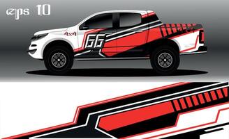 abstract background design for car wrap of 4x4 truck, rally, van, suv and other cars vector