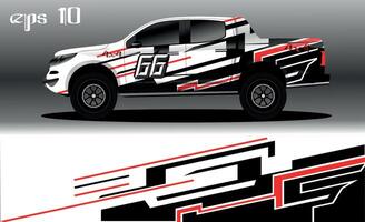 diseño de fondo abstracto para envoltura de camión de camión 4x4, rally, furgoneta, todoterreno y otros coches vector