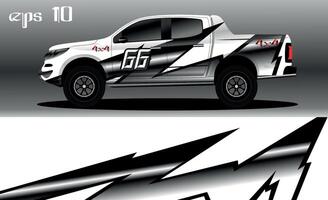 abstract background design for car wrap of 4x4 truck, rally, van, suv and other cars vector