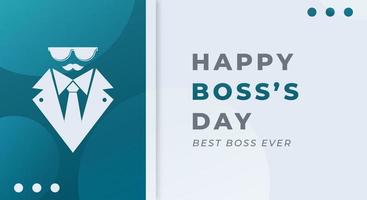 Happy Boss's Day Celebration Vector Design Illustration. Template for Background, Poster, Banner, Advertising, Greeting Card or Print Design Element